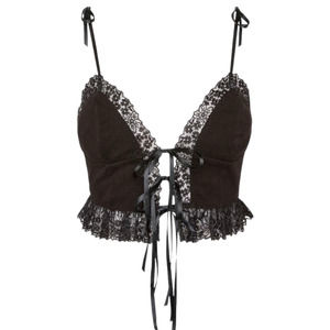 FOR LOVE AND LEMONS BETTE CAMI IN BLACK SZ XS